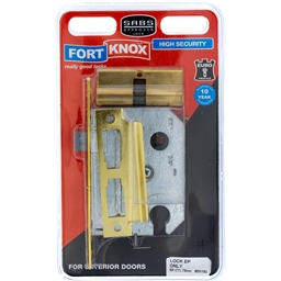 M3K15 - Lock Only Euro Brass Brass Plated -M3K15_IP_b_T